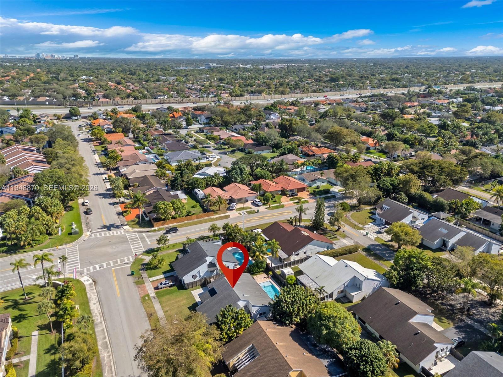 12210 Southwest 92nd Street Miami, FL 33186 - Photo 37 of 38 an aerial view of residential houses with outdoor space