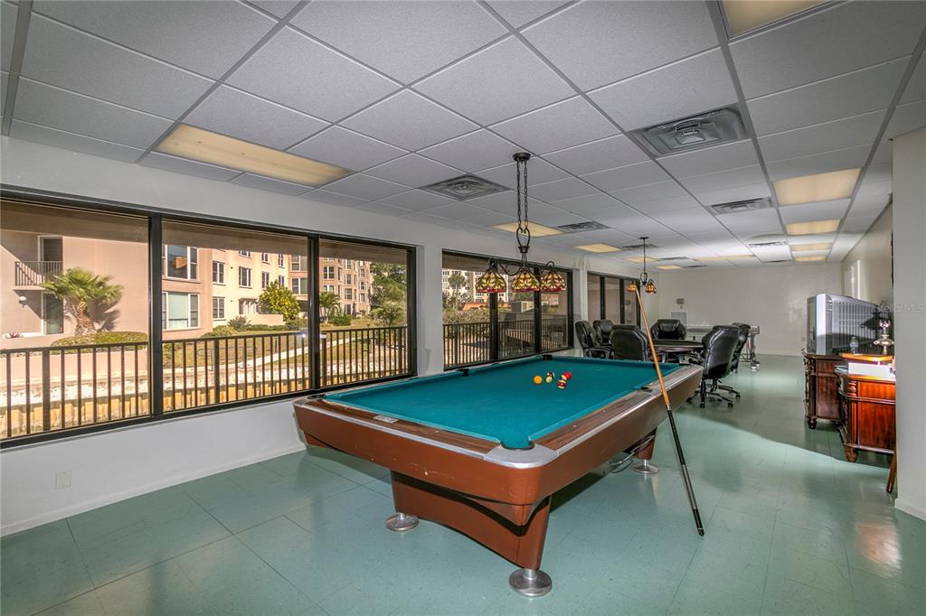 632 Edgewater Drive, Unit 235 Dunedin, FL 34698 - Photo 31 of 37 a room with pool table and windows
