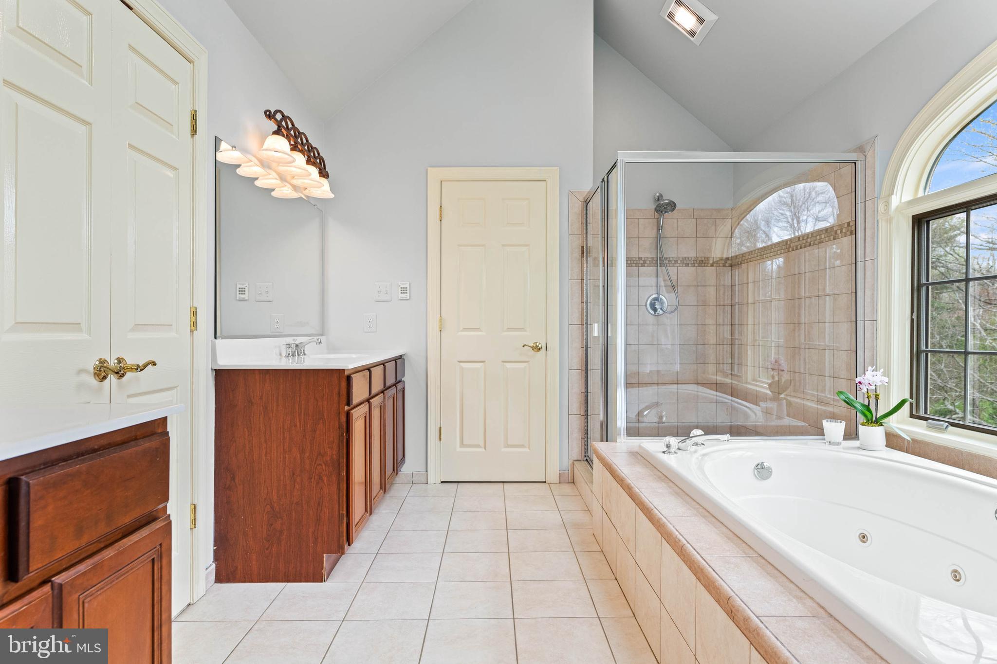 607 Newtown Road Berwyn, PA 19312 - Photo 47 of 83 Double sink areas, jetted tub, and shower