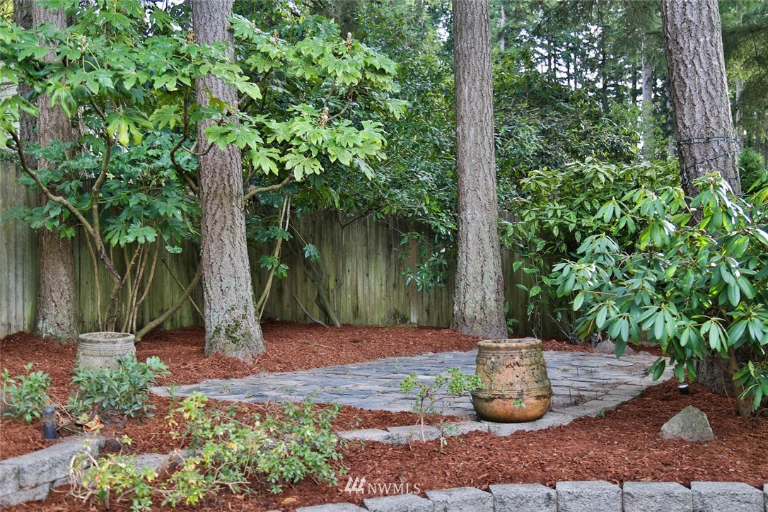 404 170th Place Southwest Bothell, WA 98012 - Photo 23 of 25 a view of a backyard with potted plants