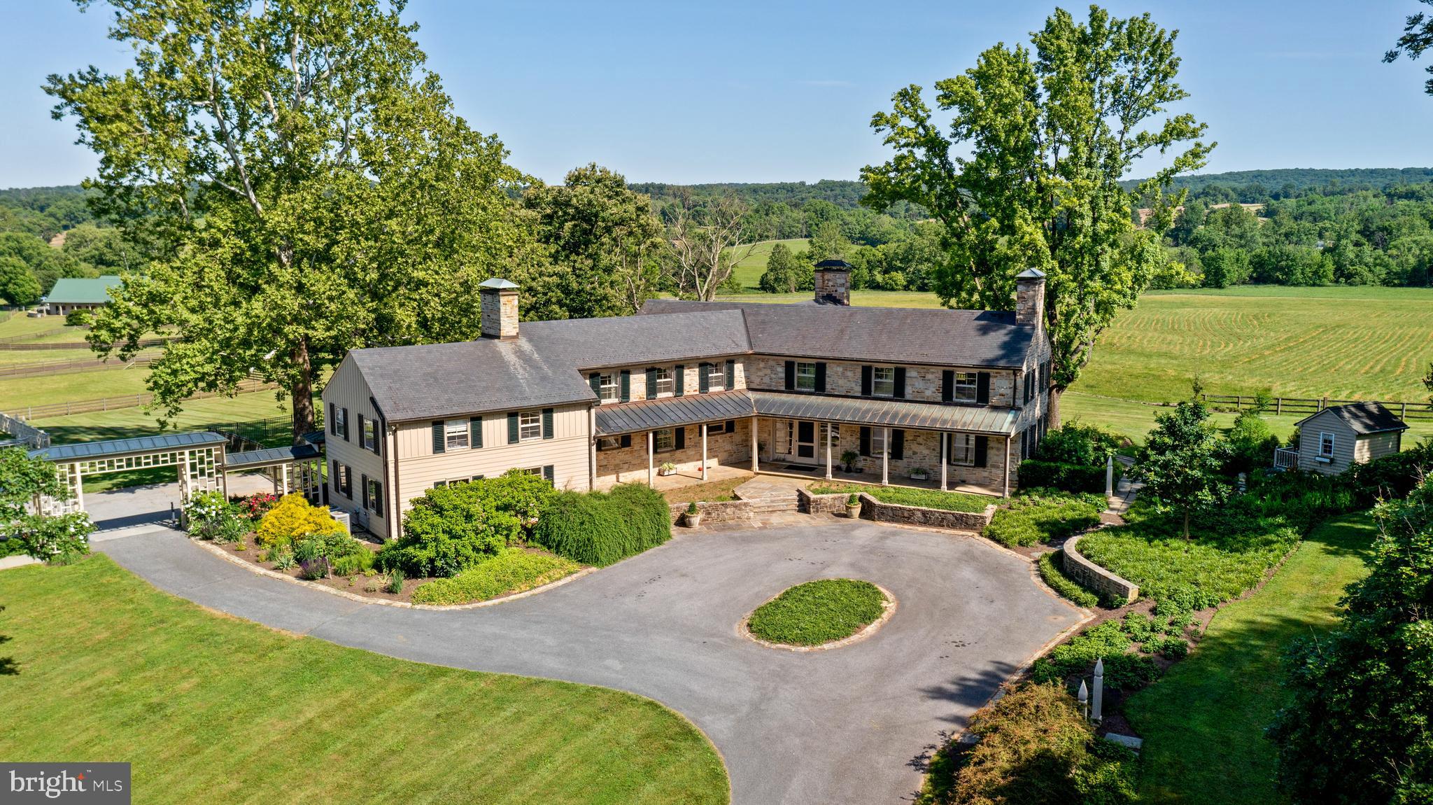 14111 Green Road Glyndon, MD 21136 - Photo 5 of 146 an aerial view of a house with yard swimming pool and outdoor seating