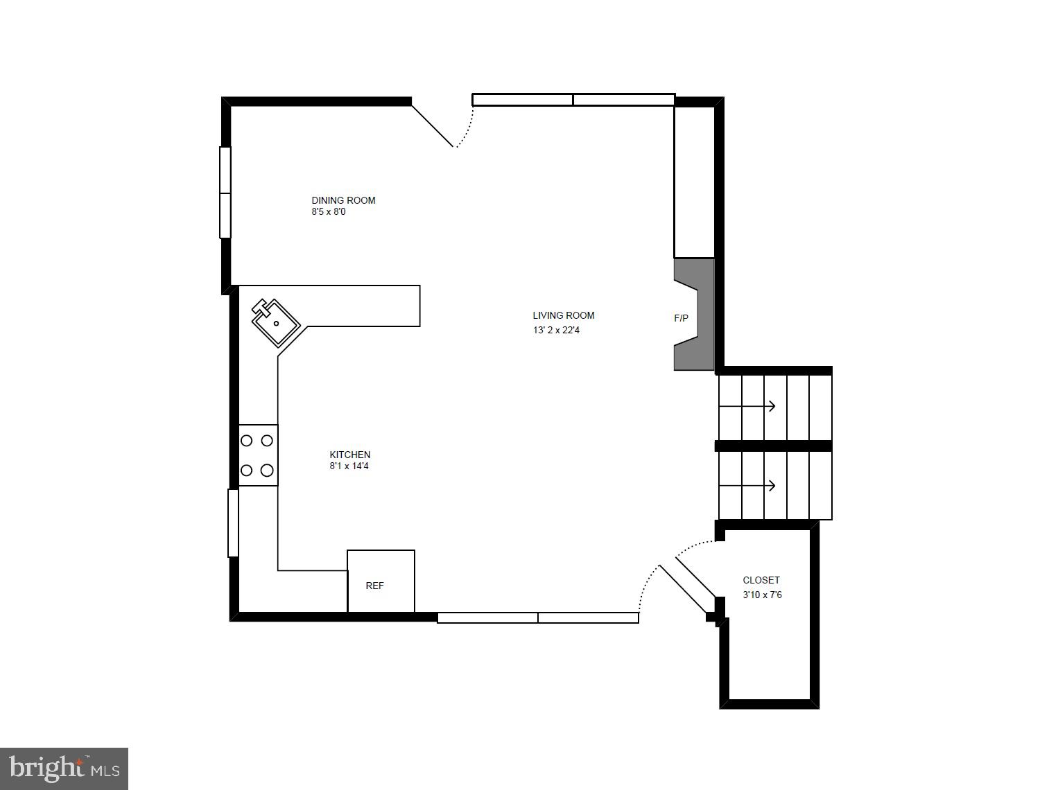 5512 Ivor Street Springfield, VA 22151 - Photo 34 of 36 Floor Plan - Main Level