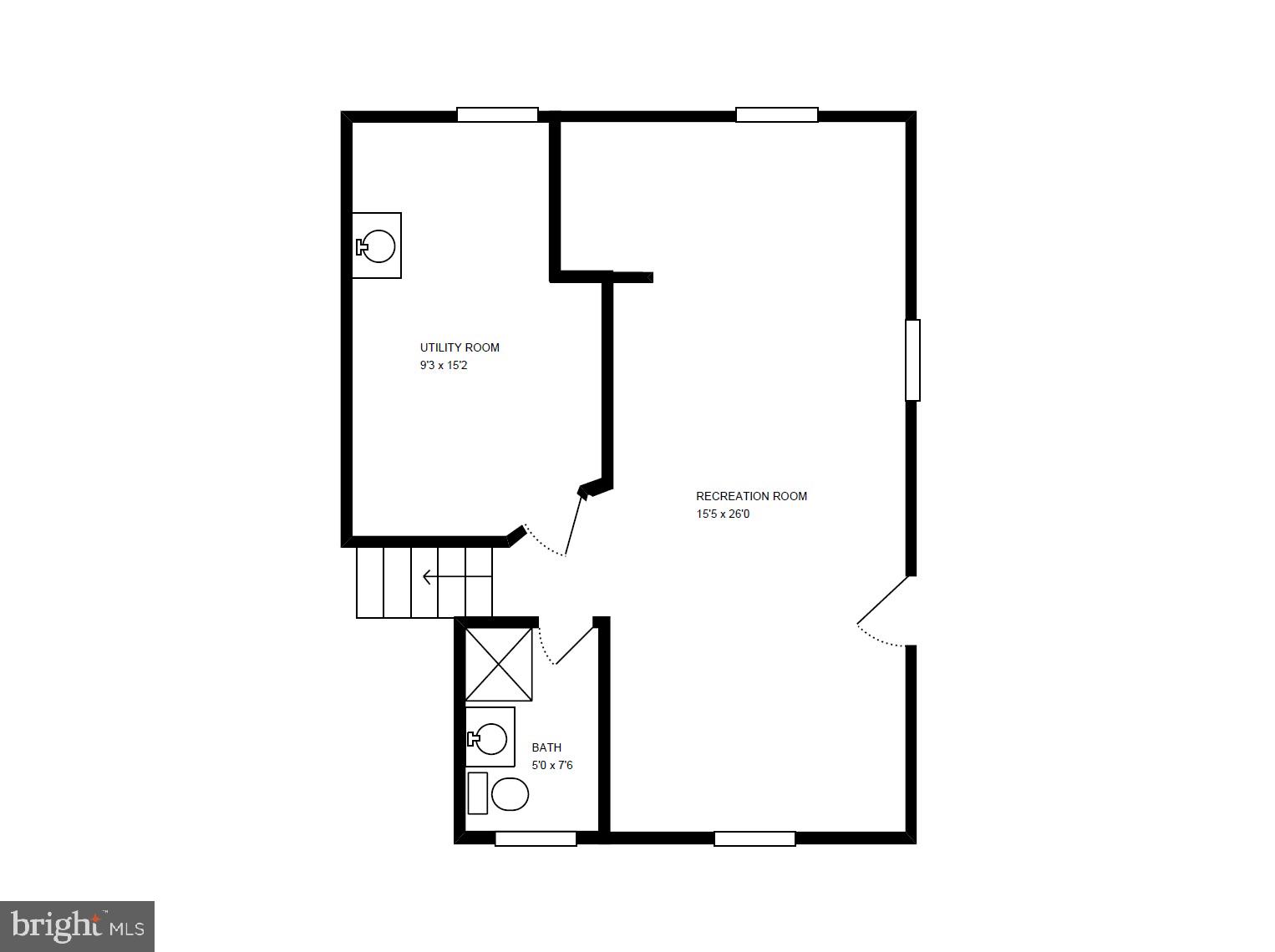 5512 Ivor Street Springfield, VA 22151 - Photo 36 of 36 Floor Plan - Lower Level