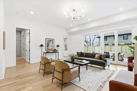 a bathroom with a shower and a toilet