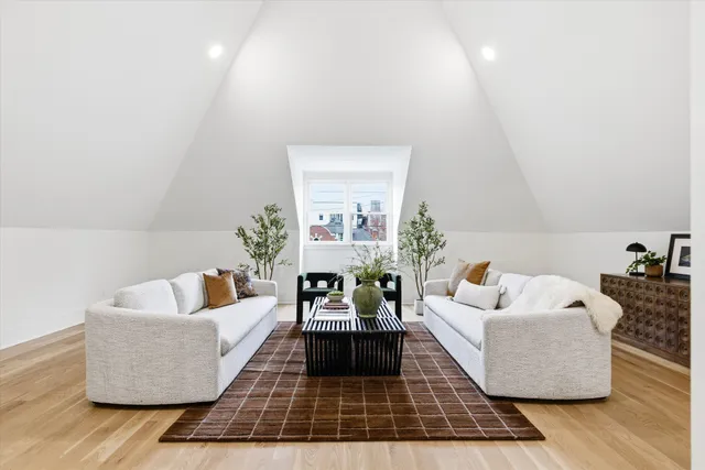 a view of room with hardwood floor