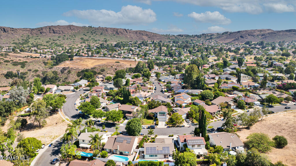 2685 Velarde Drive Thousand Oaks, CA 91360 - Photo 39 of 40 an aerial view of residential houses with outdoor space and trees