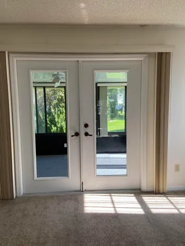 a view of entryway door