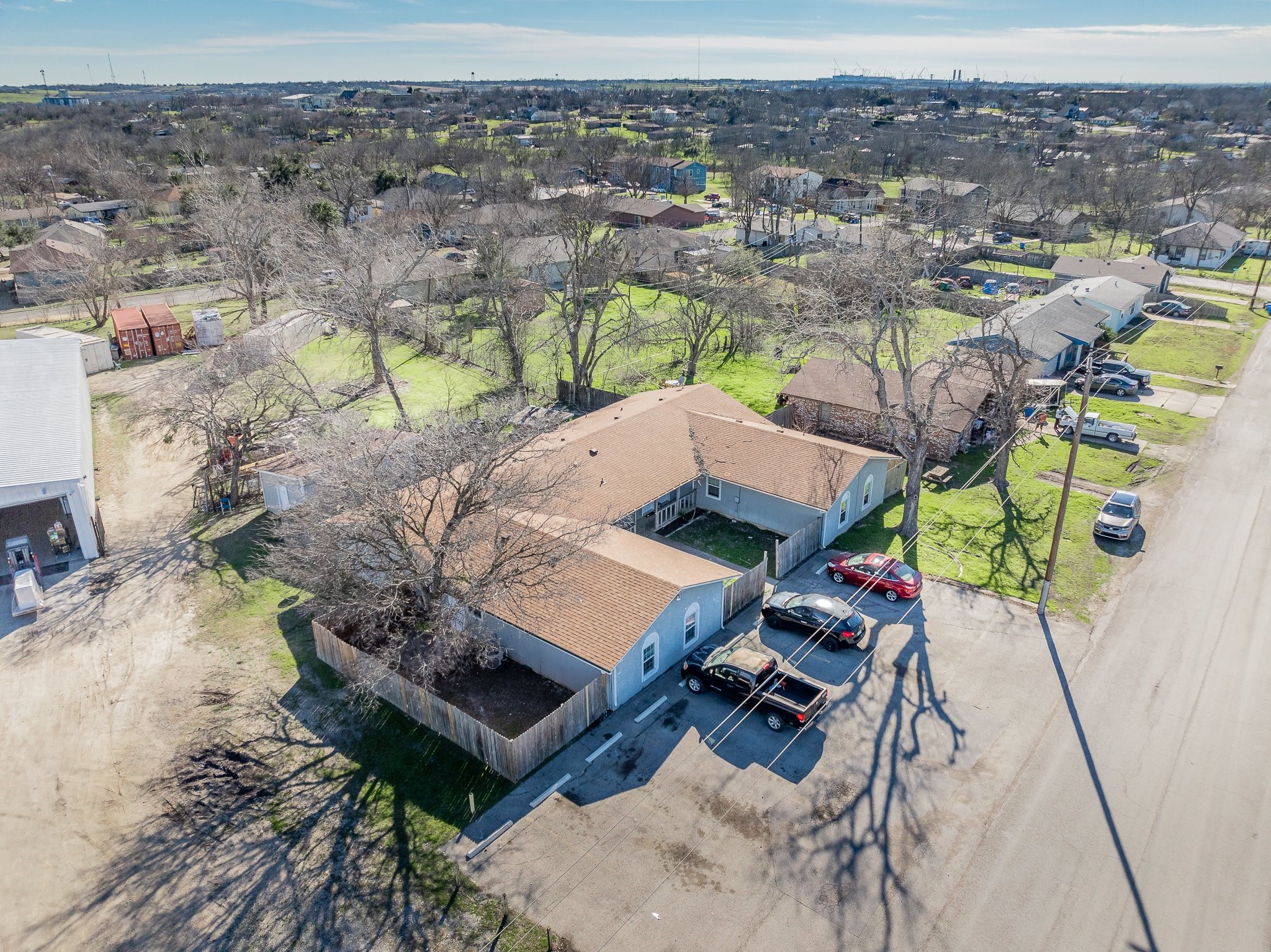 410 Old Thorndale Road, Unit A Taylor, TX 76574 - Photo 4 of 28 an aerial view of a house with a yard