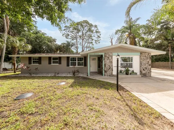 a view of a house with a patio