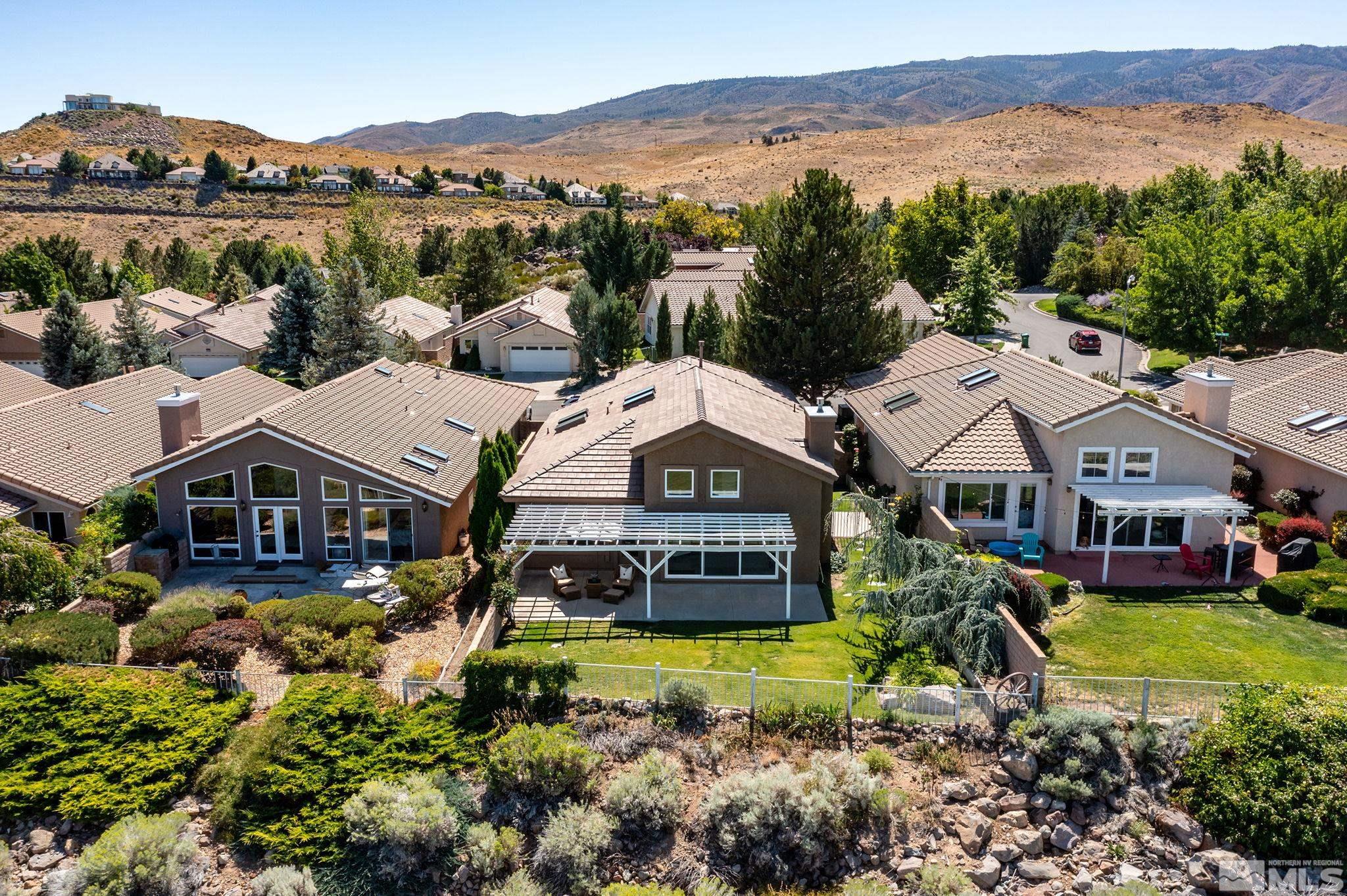 2553 Granite Springs Road Reno, NV 89519 - Photo 11 of 38 an aerial view of a house with a garden