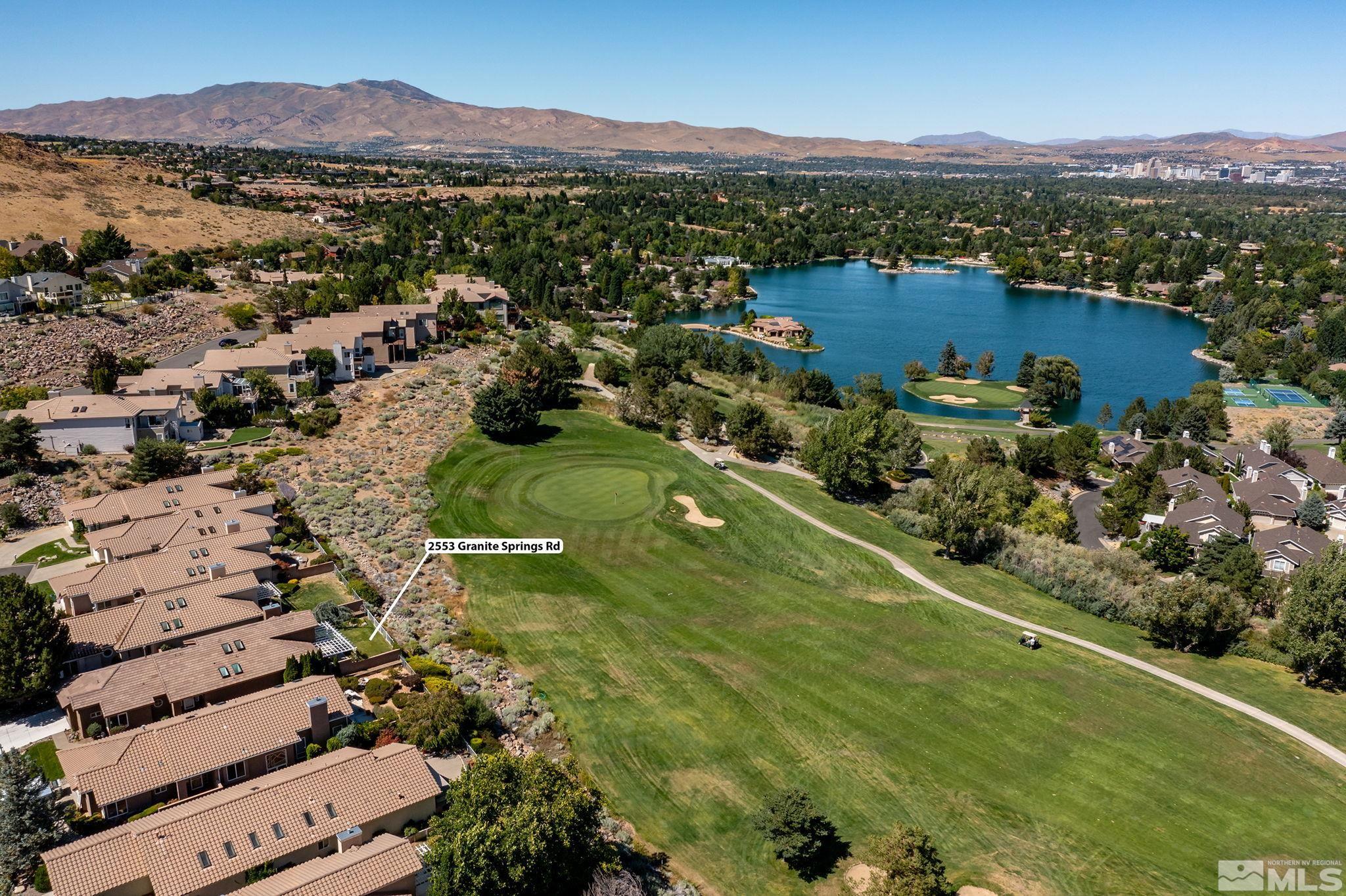 2553 Granite Springs Road Reno, NV 89519 - Photo 30 of 38 an aerial view of residential houses with outdoor space