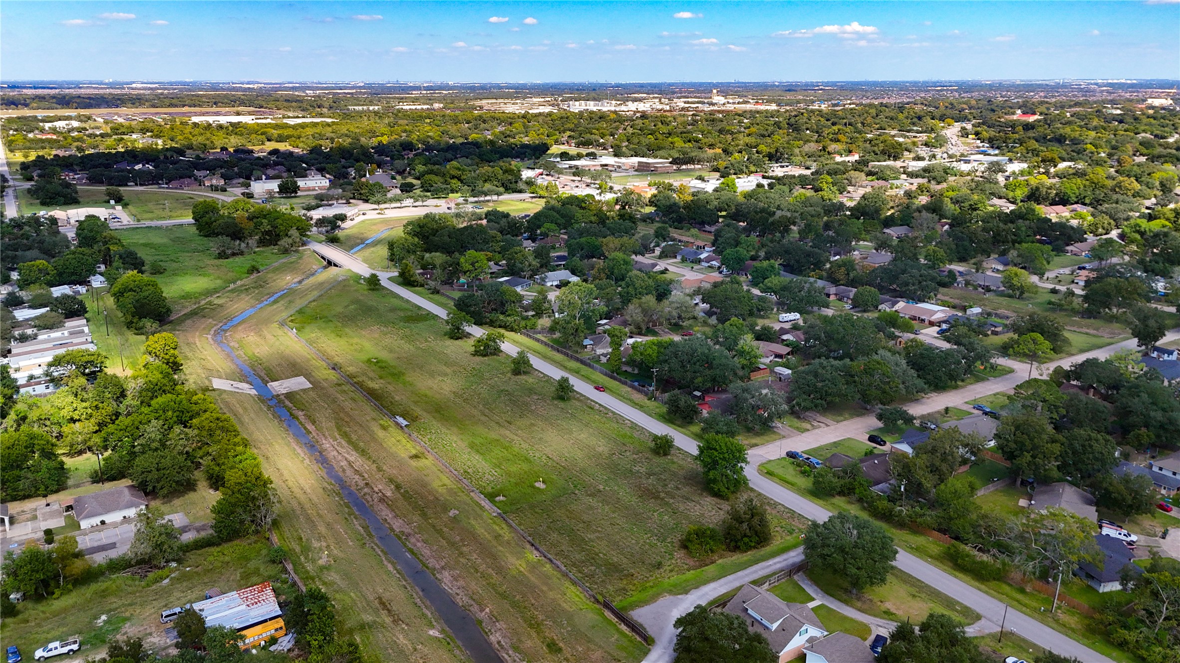 0 Hatfield Road Pearland, TX 77584 - Photo 10 of 15 an aerial view of residential houses with outdoor space and swimming pool