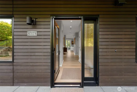 a view of livingroom with a door