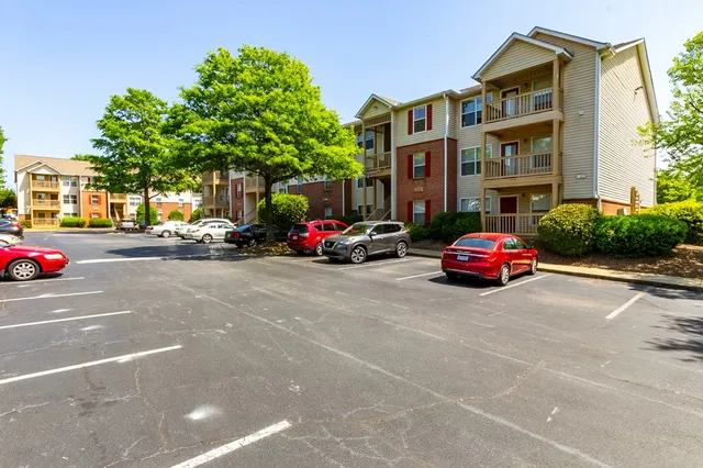 a car parked in front of a building