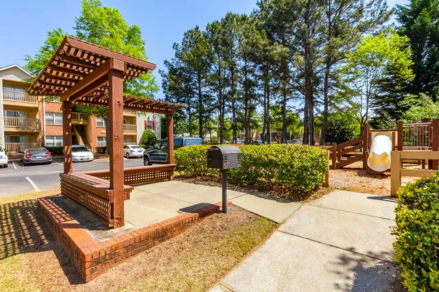 a view of outdoor space with seating