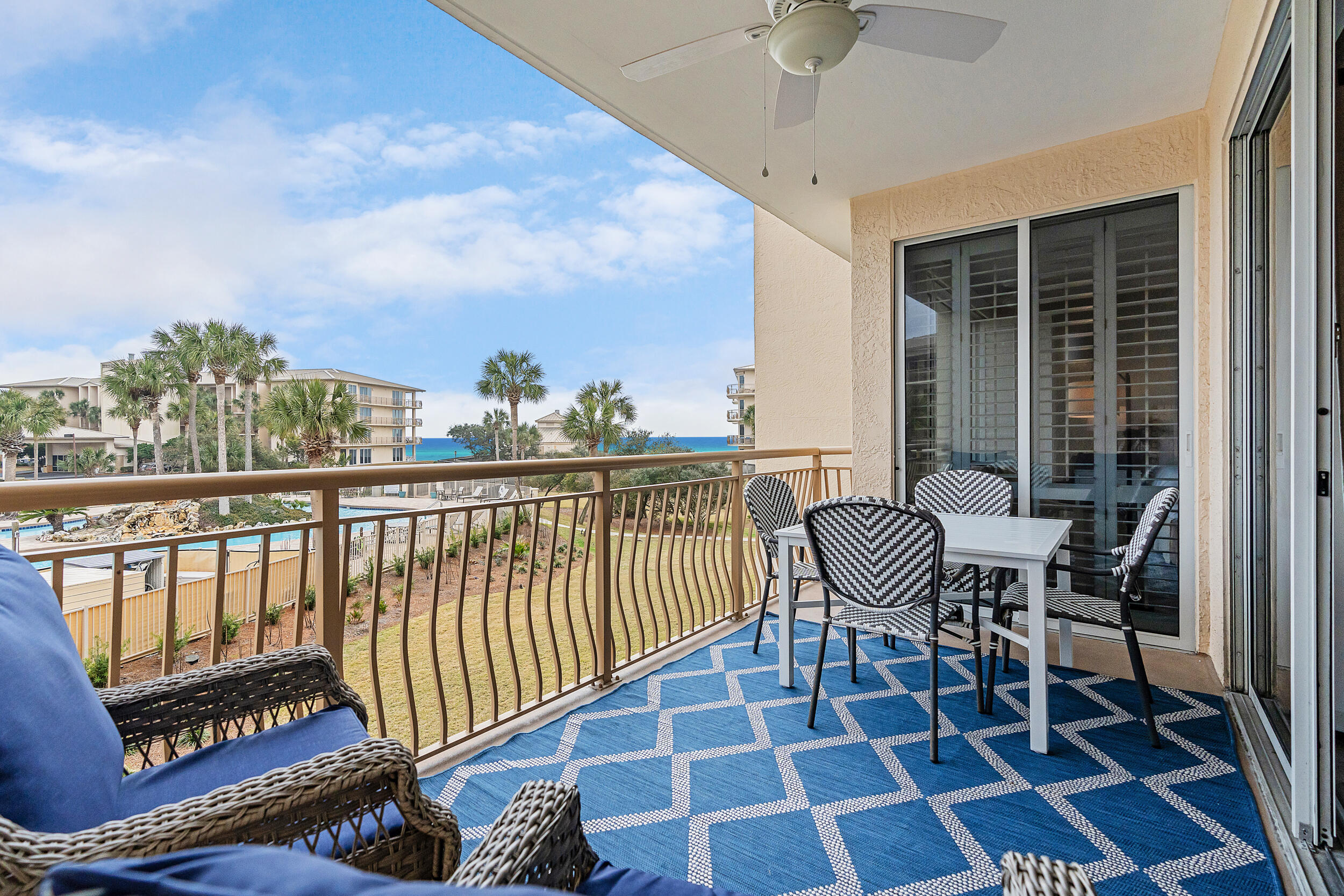 10254 East Co Highway, Unit 233 Inlet Beach, FL 32461 - Photo 17 of 46 a view of a balcony with chair