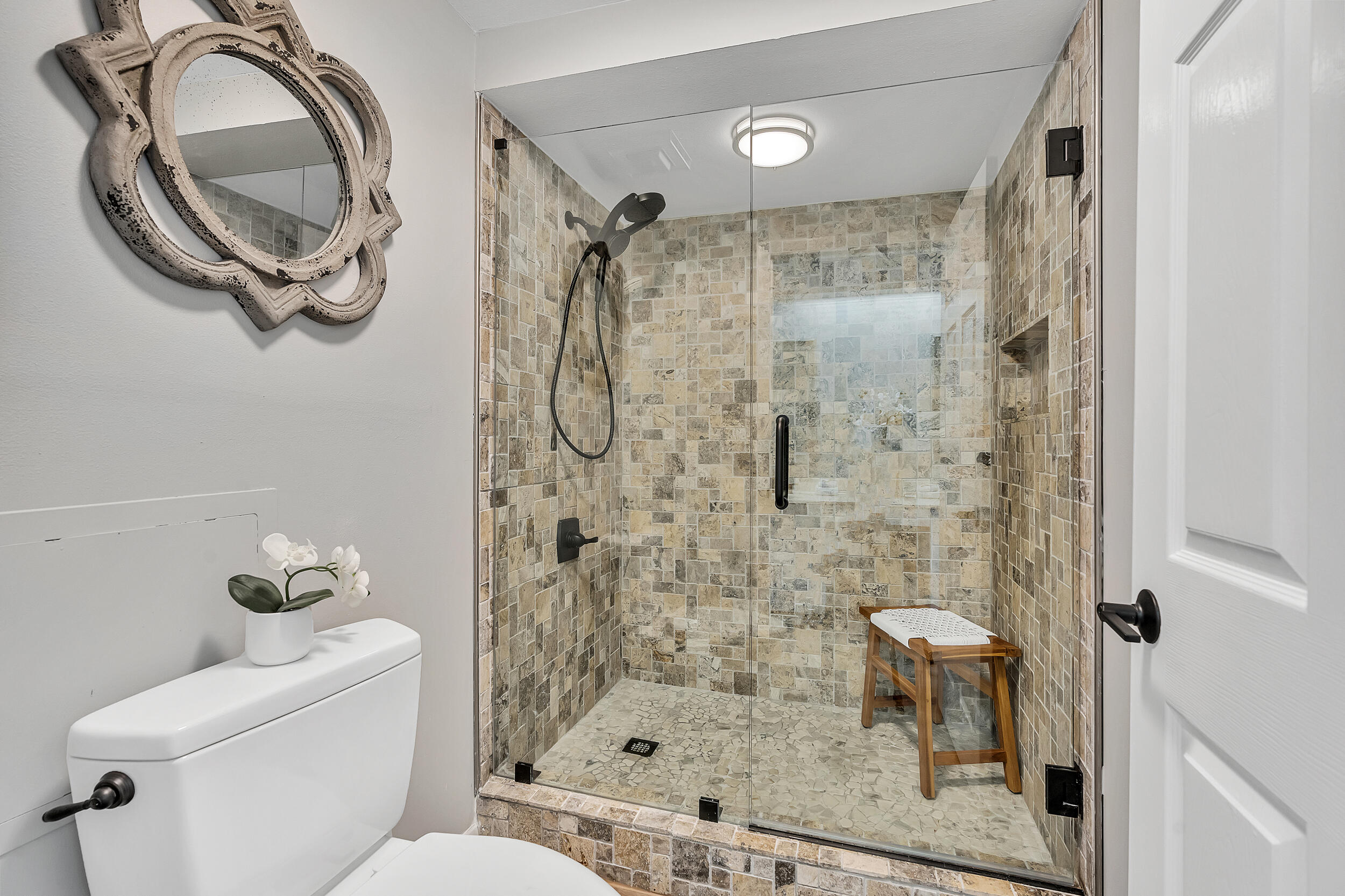 10254 East Co Highway, Unit 233 Inlet Beach, FL 32461 - Photo 24 of 46 a bathroom with a shower a toilet and a sink