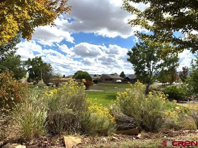 a view of a lake with houses