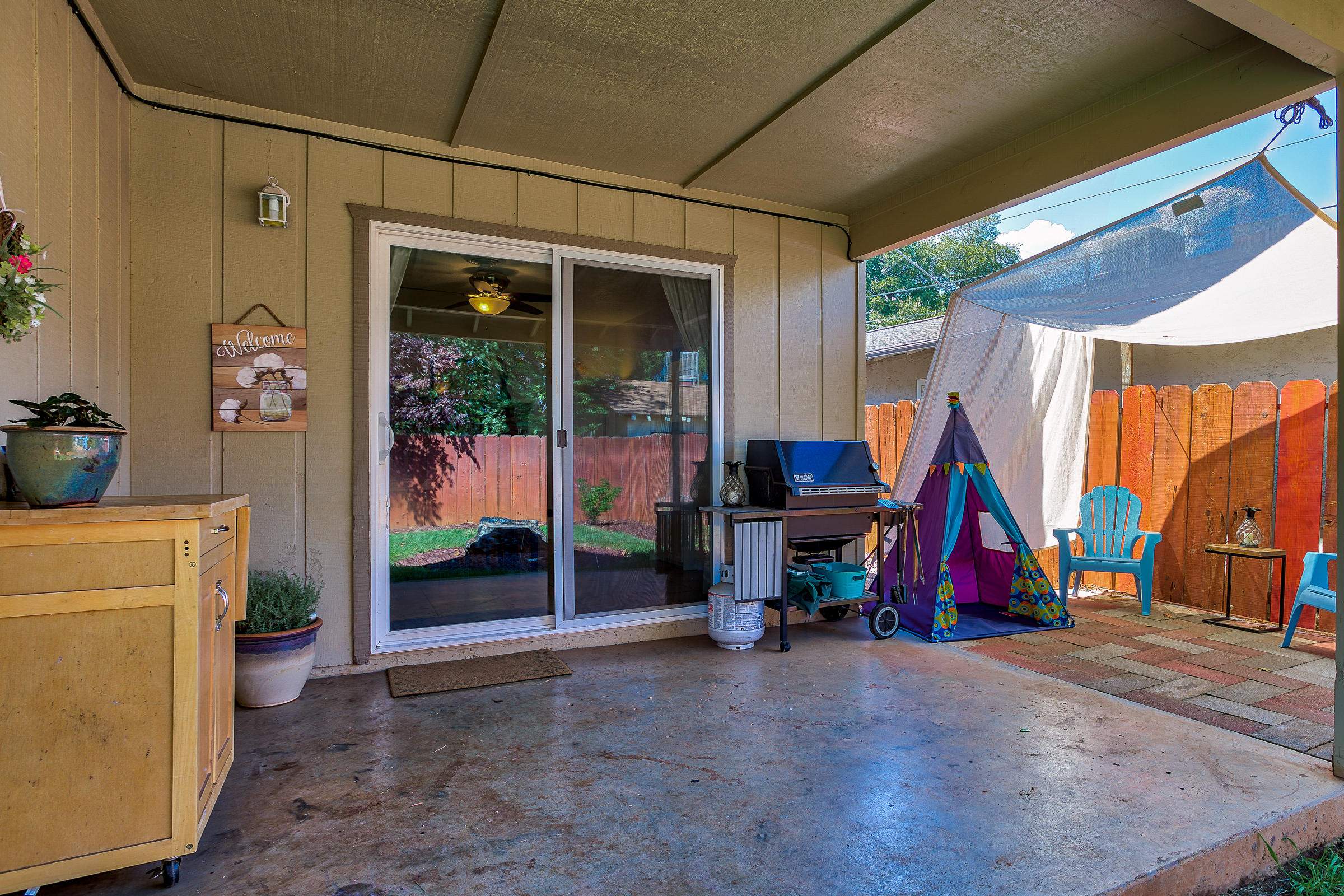 3665 Echo Road Redding, CA 96002 - Photo 27 of 33 a view of outdoor space with porch and entertaining space