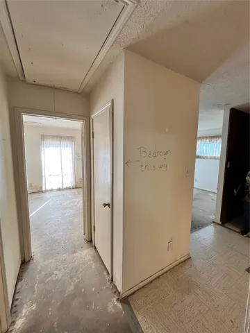 a view of an empty room