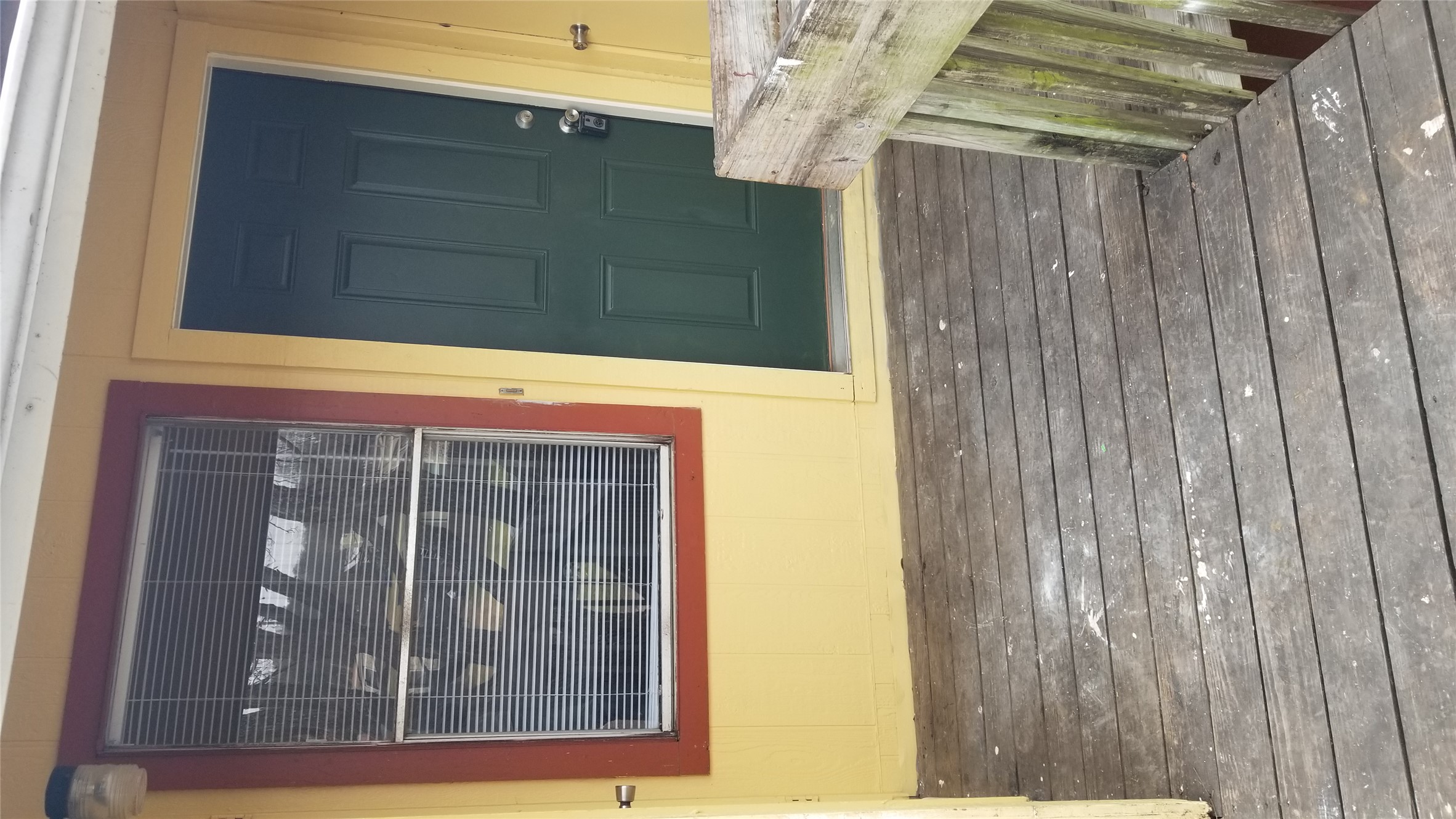 a view of wooden floor