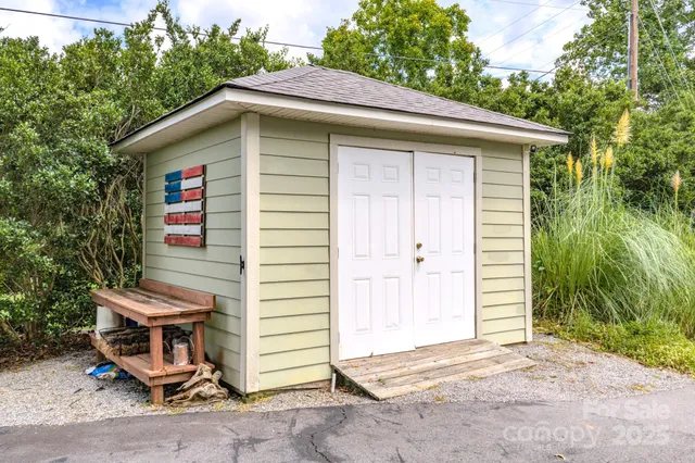 a front view of a house