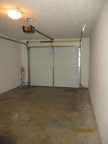 a view of a garage