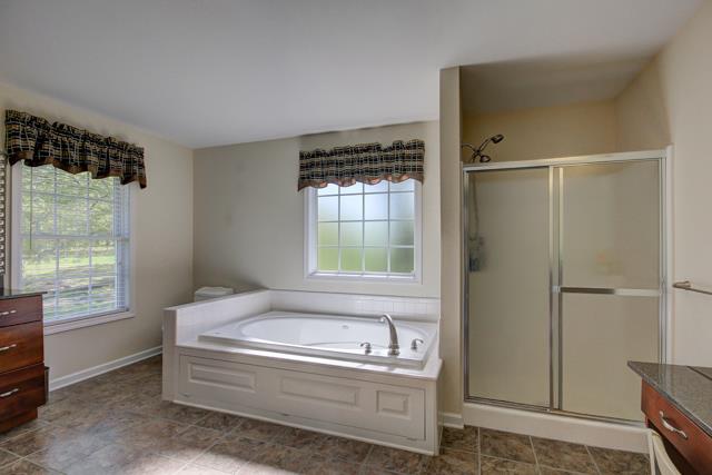 3456 Lake Road Woodlawn, TN 37191 - Photo 8 of 20 master bath has double shower,over sized soaking jacuzzi tub, his and her vanities, tile flooring and custom cabinets