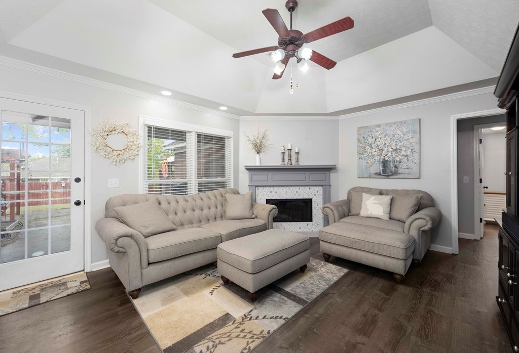 5017 Emerald Isle Court Columbus, GA 31909 - Photo 3 of 37 a living room with furniture and a fireplace