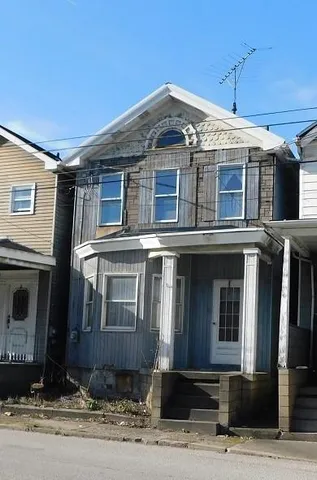 a front view of a house