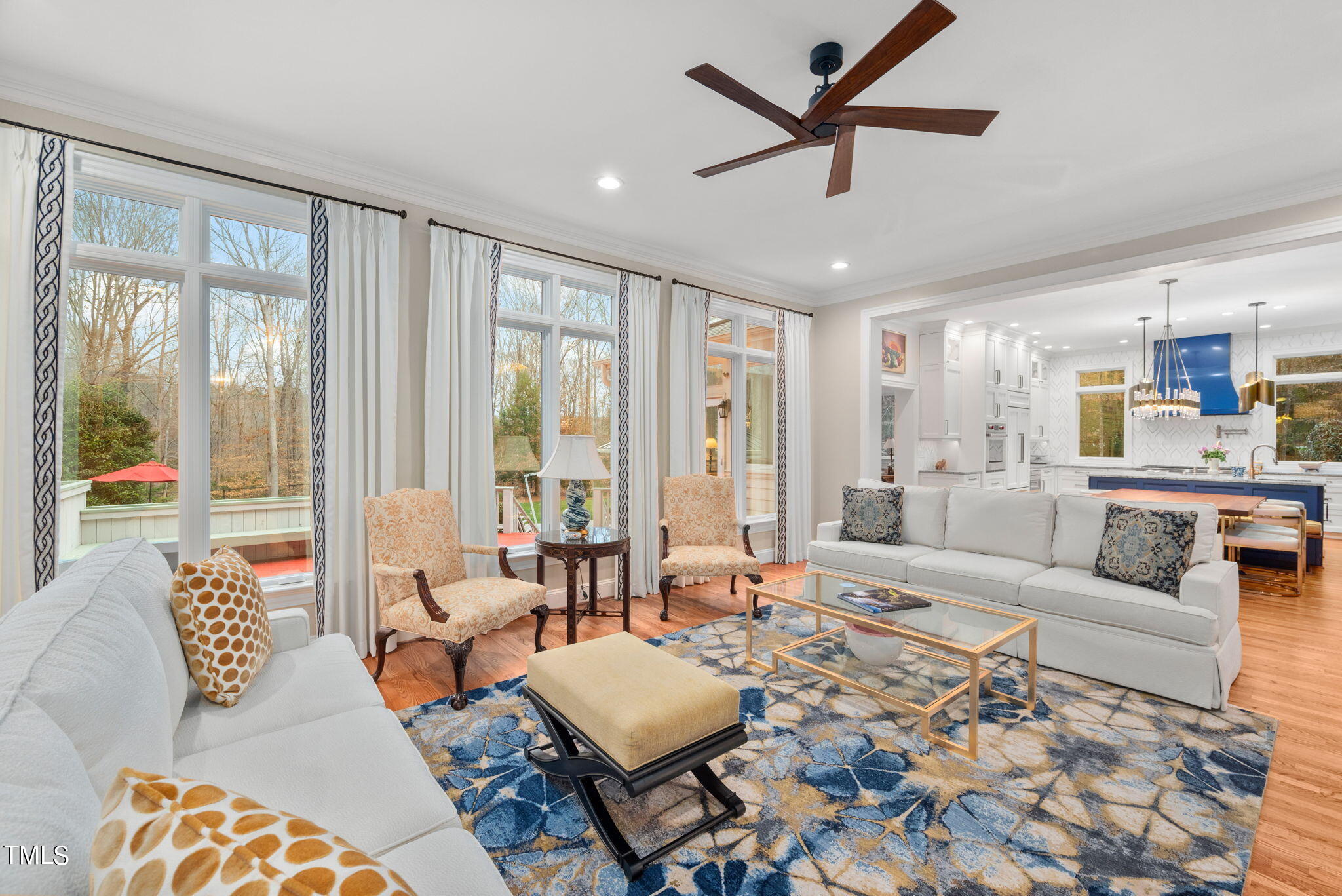 1625 Morning Mountain Road Raleigh, NC 27614 - Photo 13 of 50 a living room with furniture and a large window