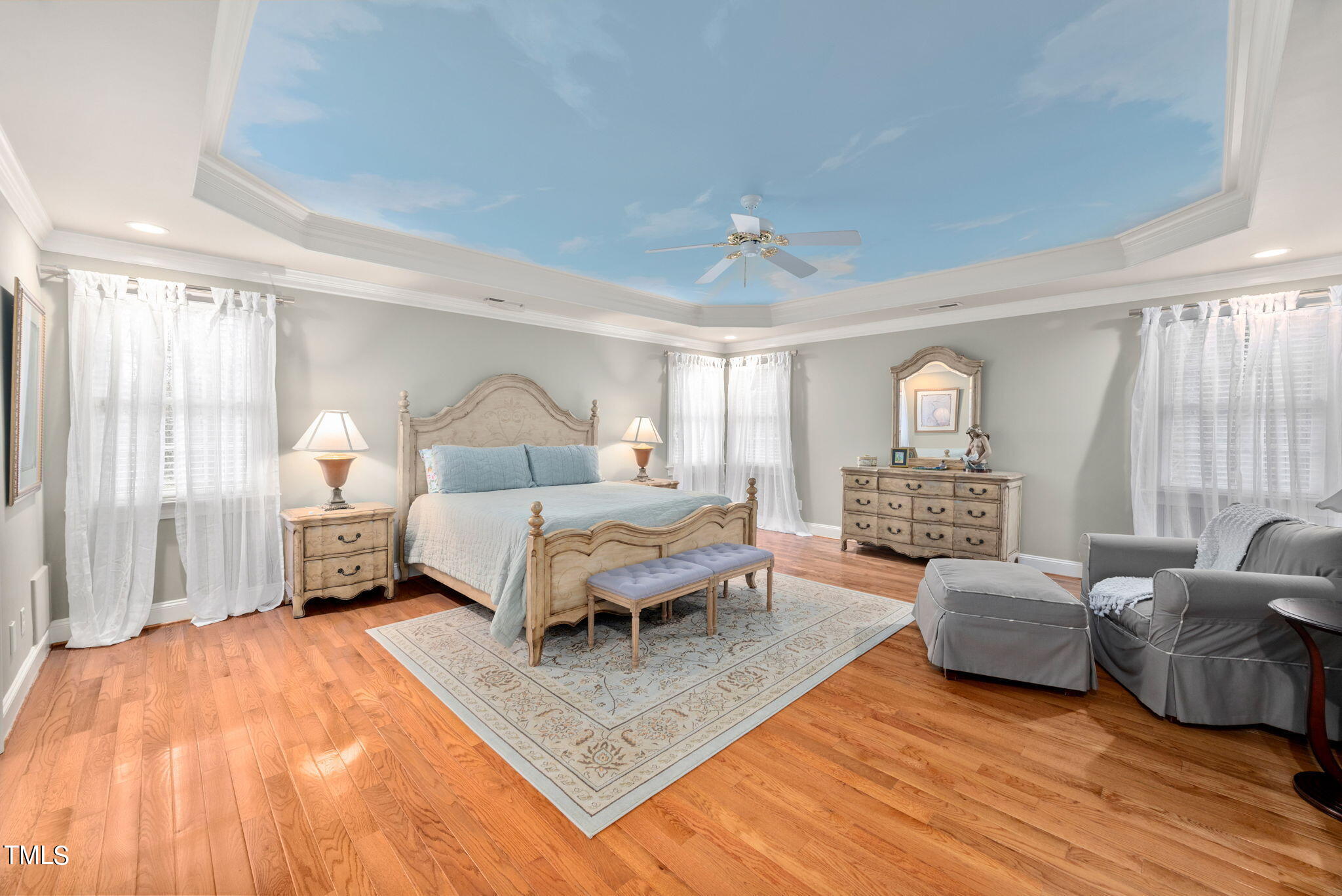 1625 Morning Mountain Road Raleigh, NC 27614 - Photo 28 of 50 a bedroom with a bed window and couch