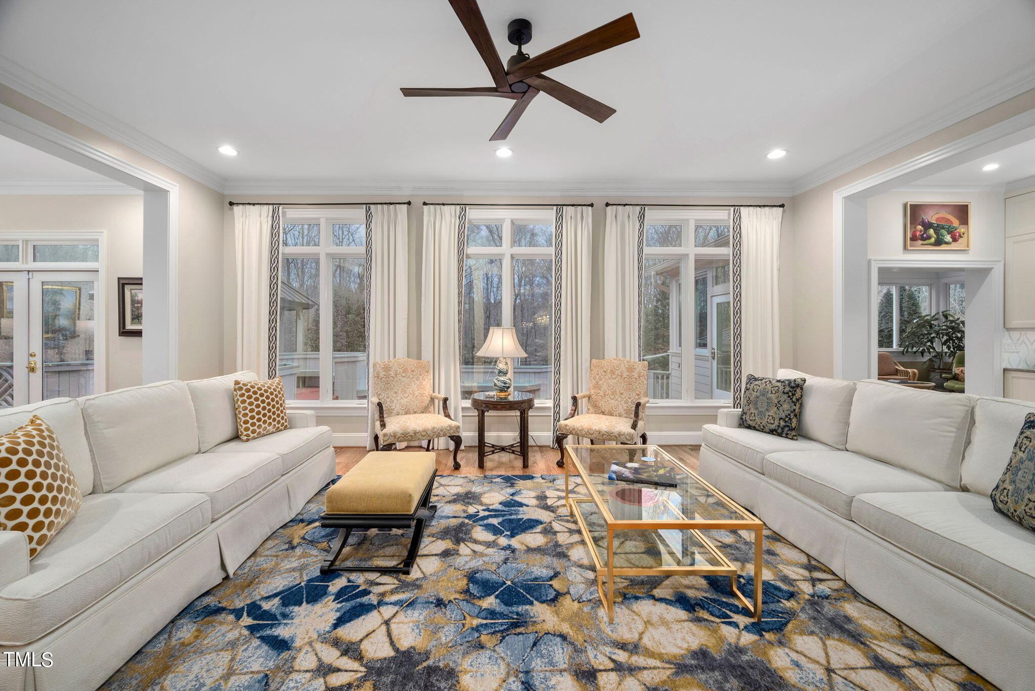 1625 Morning Mountain Road Raleigh, NC 27614 - Photo 4 of 50 a living room with furniture and a large window