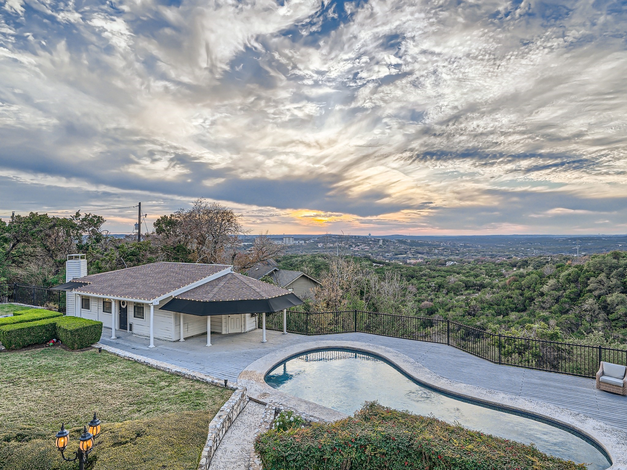 Amazing lot views right outside your door! ...Sunset cocktail hour by the pool?