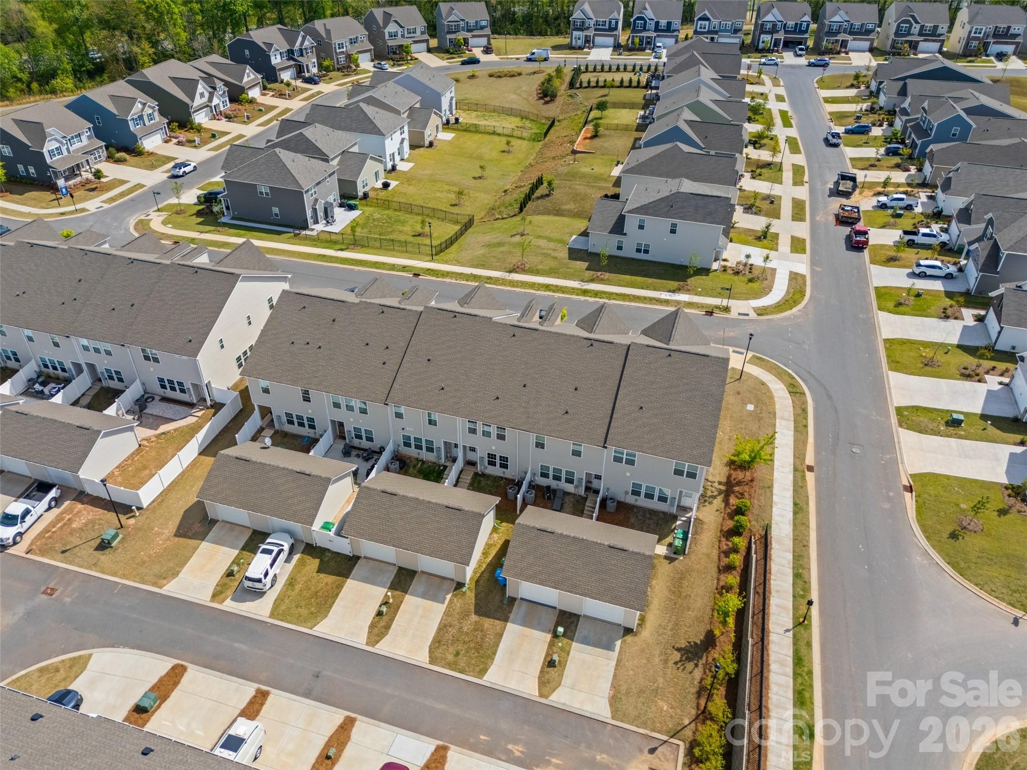 909 Cobbled Way Fort Mill, SC 29715 - Photo 28 of 31 an aerial view of residential houses with outdoor space