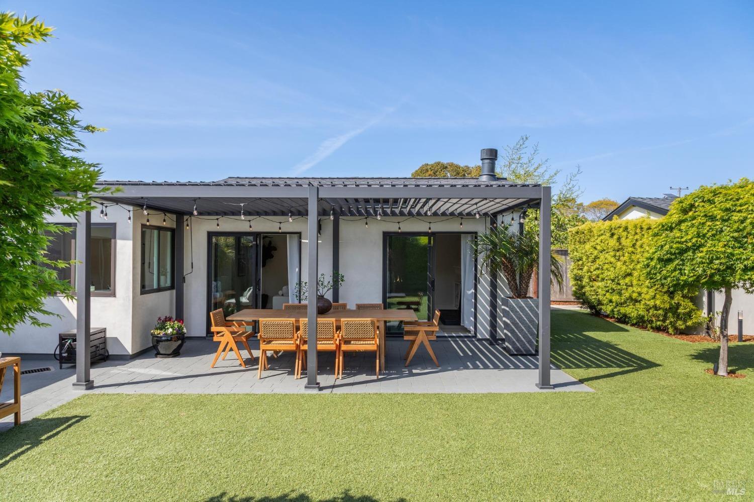 31 Mohawk Avenue Corte Madera, CA 94925 - Photo 42 of 57 a view of a house with patio and a yard