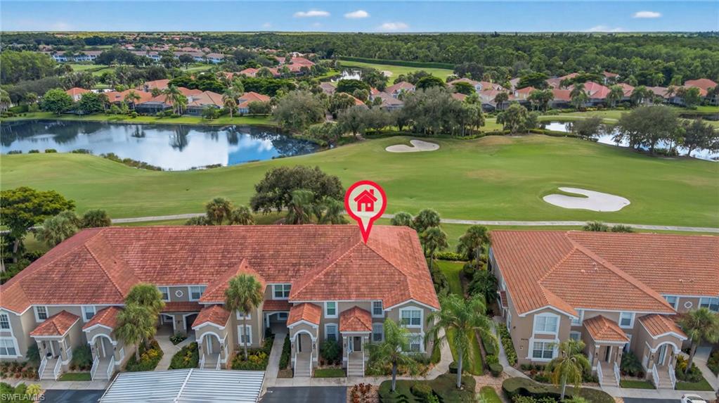 9020 Spring Run Boulevard, Unit 602 Estero, FL 34135 - Photo 26 of 47 Aerial views of 9020 Spring Run Blvd and the 18th Fairway