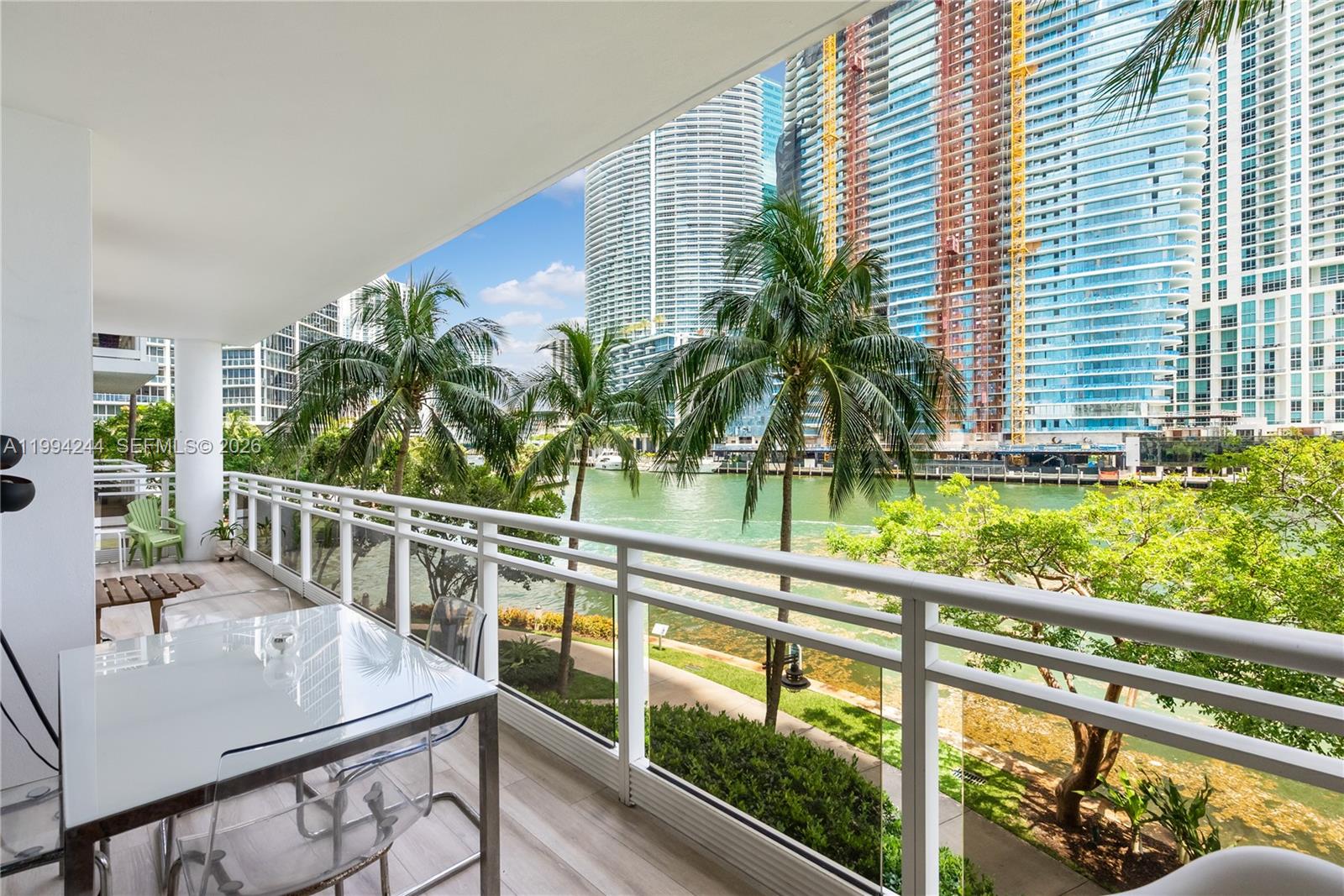 901 Brickell Key Boulevard, Unit 305 Miami, FL 33131 - Photo 5 of 31 a view of balcony with furniture
