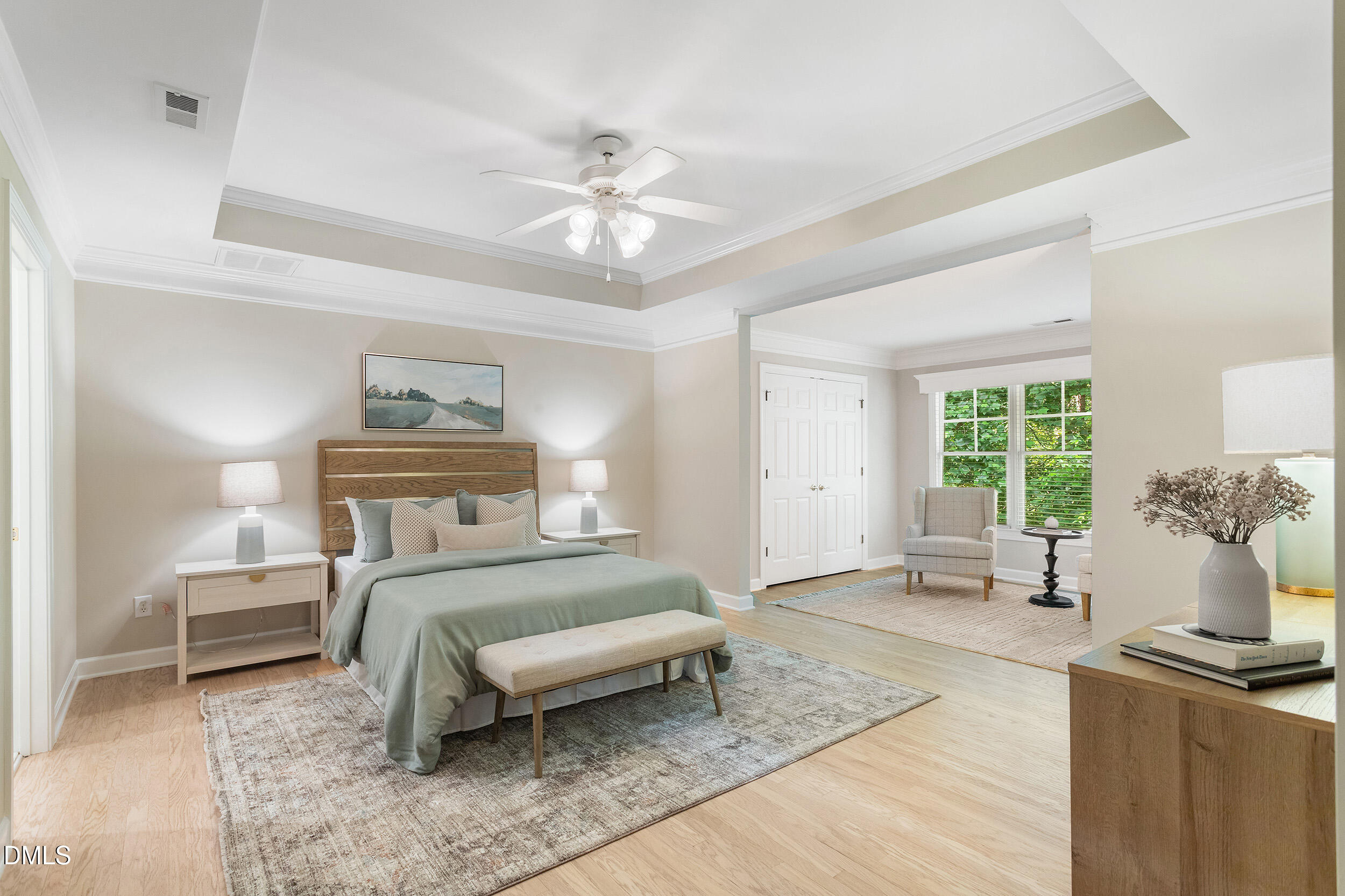 4724 Ludwell Branch Court Raleigh, NC 27612 - Photo 34 of 72 a bedroom with a bed and a window