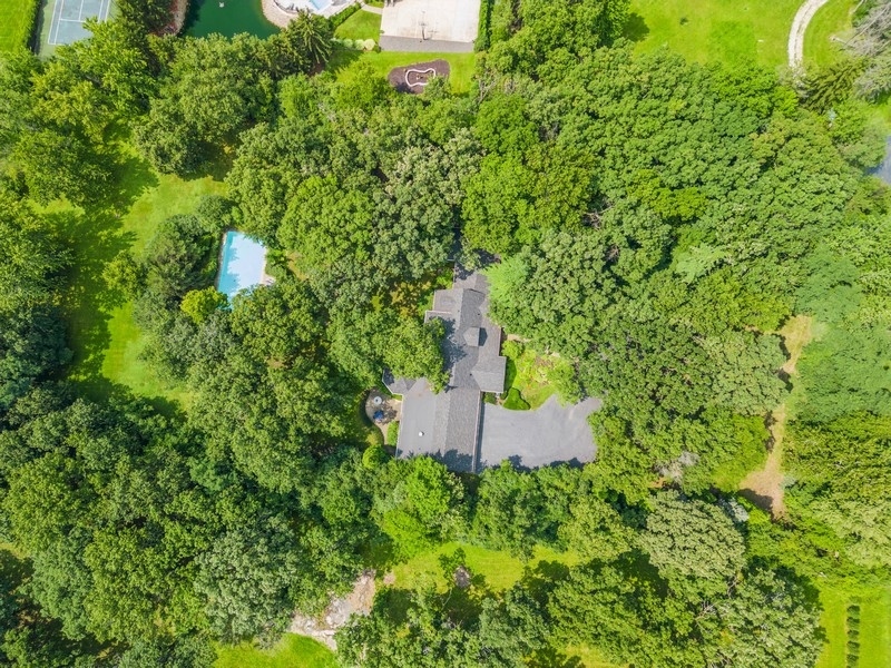 321 Oak Brook Road Oak Brook, IL 60523 - Photo 2 of 40 an aerial view of a house with a yard