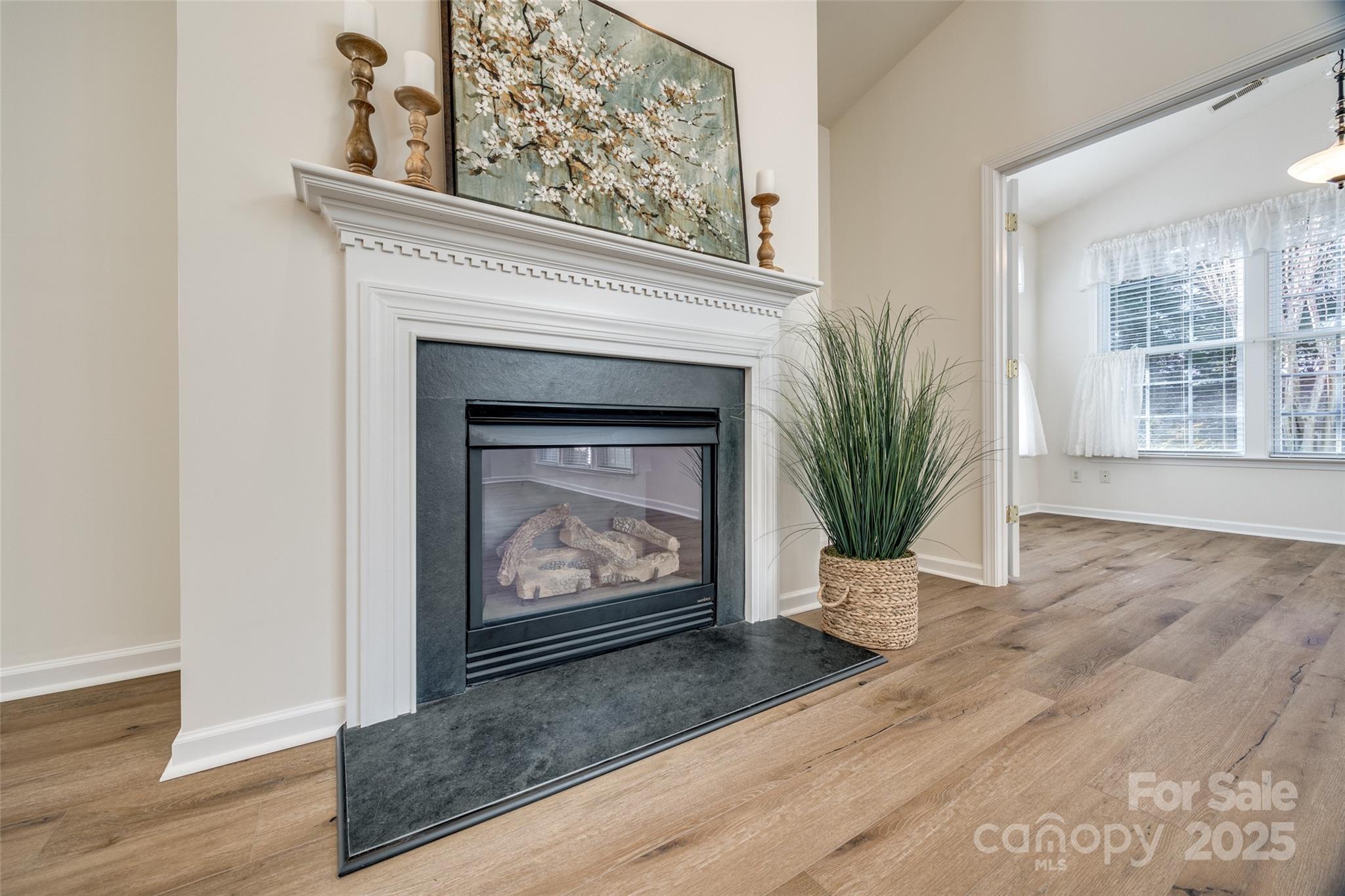 974 Platinum Drive Fort Mill, SC 29708 - Photo 12 of 48 a living room with a fireplace with wooden floor