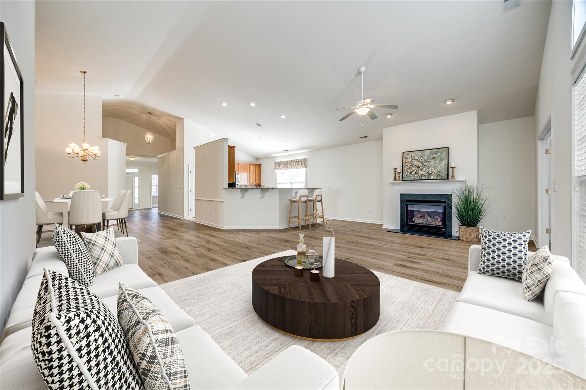 974 Platinum Drive Fort Mill, SC 29708 - Photo 10 of 48 a living room with furniture and a fireplace