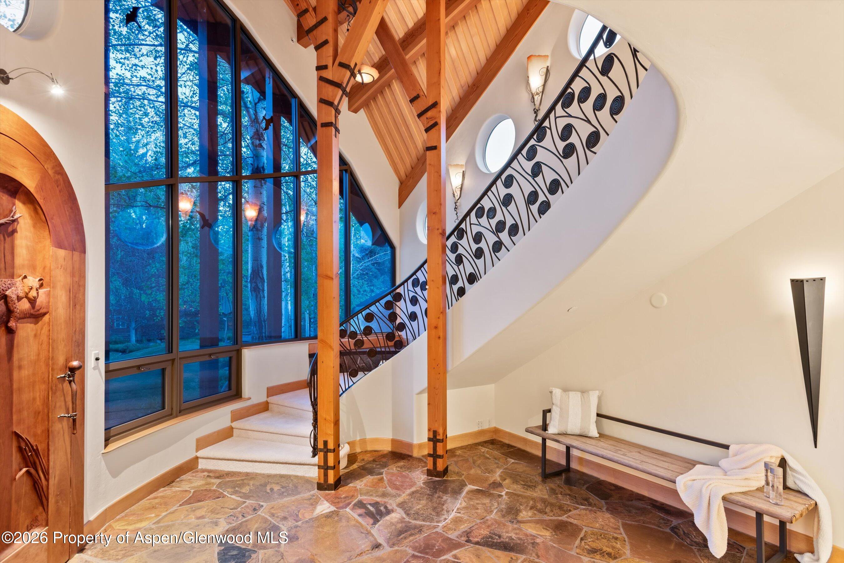 730 Twining Flats Road Aspen, CO 81611 - Photo 10 of 35 Grand Front Entrance