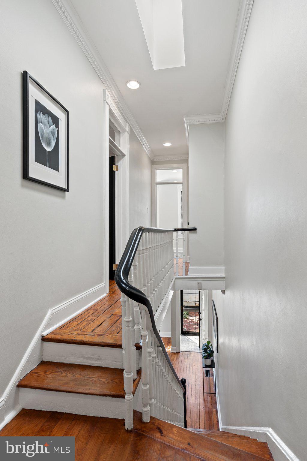 1619 Marion Street Northwest Washington, DC 20001 - Photo 17 of 41 Skylit stairs to upper level