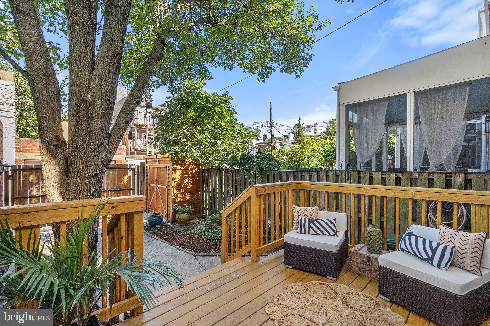 1619 Marion Street Northwest Washington, DC 20001 - Photo 34 of 41 Rear deck