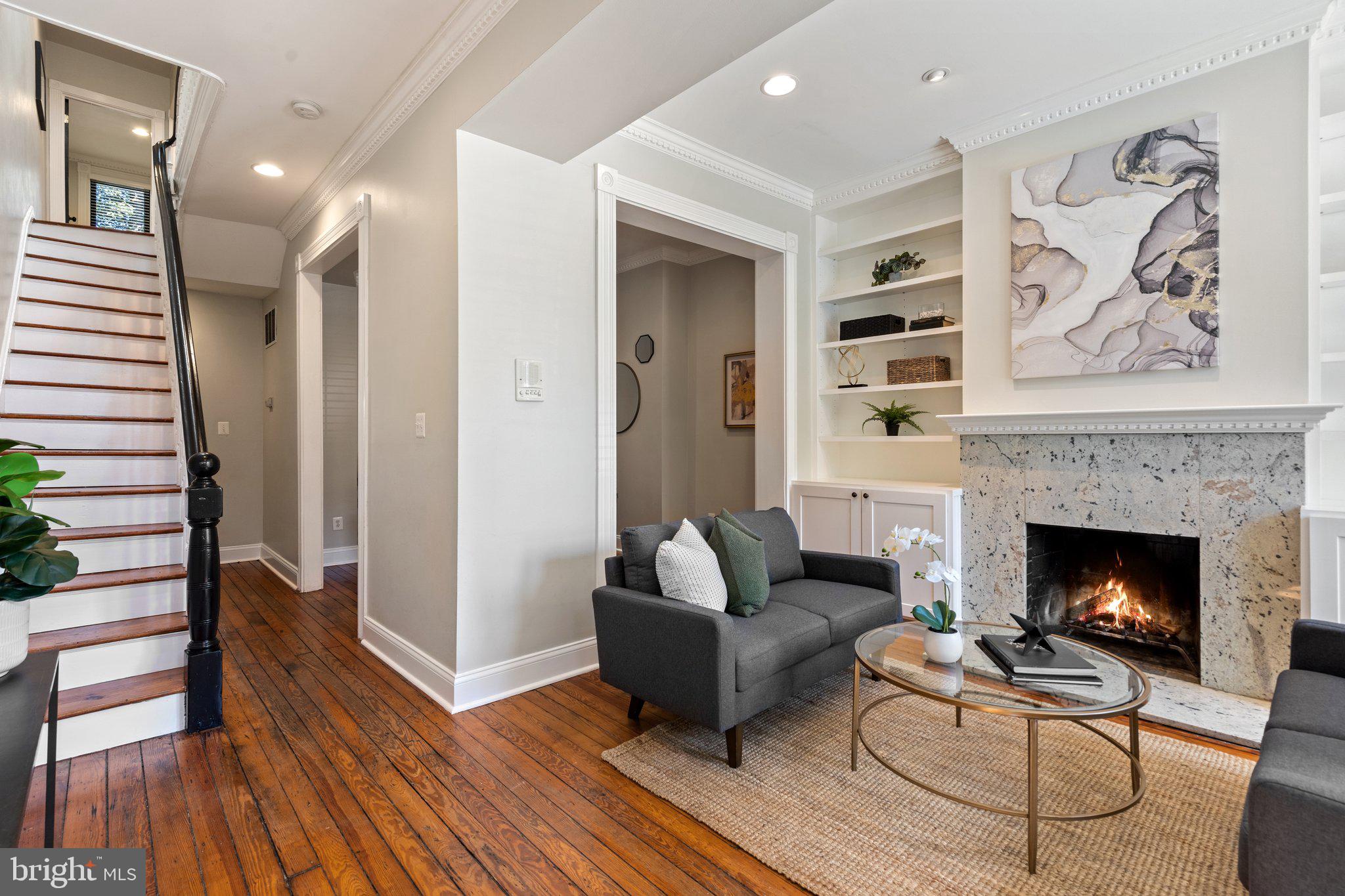 1619 Marion Street Northwest Washington, DC 20001 - Photo 5 of 41 Original heart pine floors.