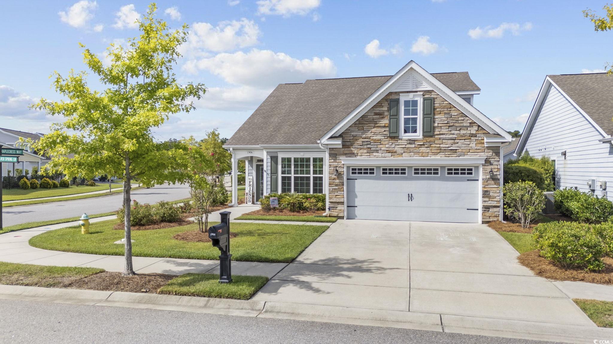 1906 Silver Spring Lane Myrtle Beach, SC 29577 - Photo 1 of 40 View of front of home with a garage and a front la