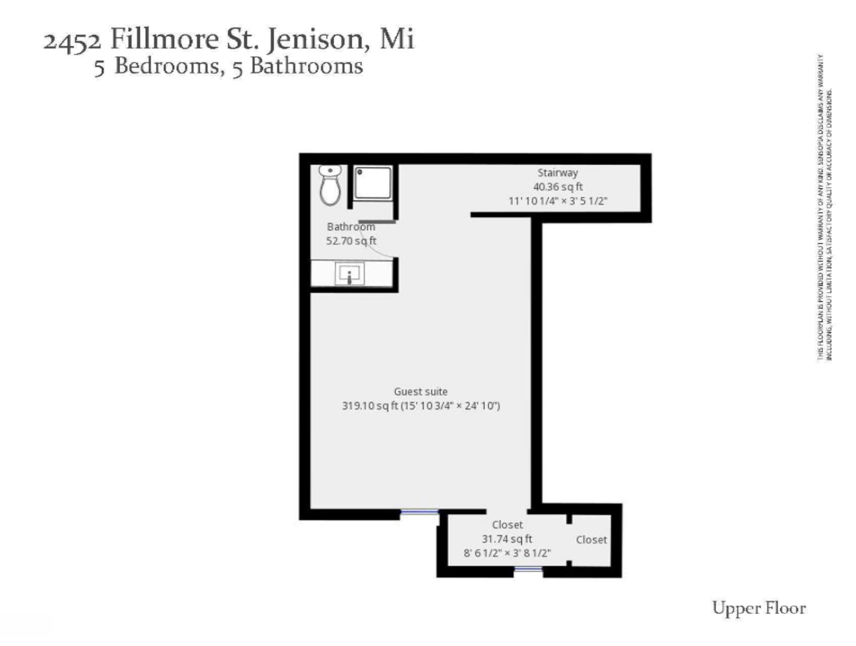2452 Fillmore Street Jenison, MI 49428 - Photo 74 of 75 Upper Floor Plan