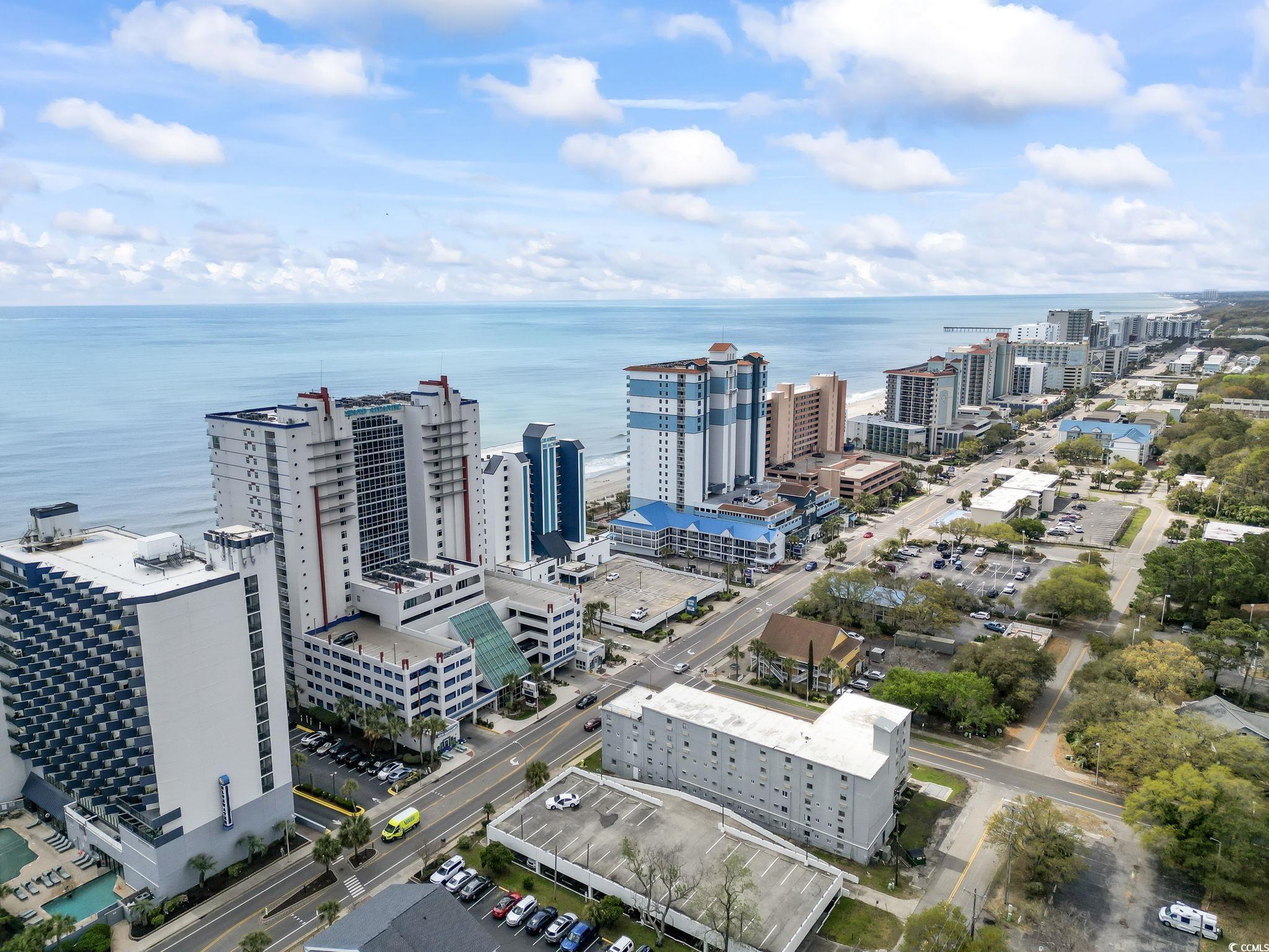 2007 South Ocean Boulevard, Unit 607 Myrtle Beach, SC 29577 - Photo 39 of 40 Birds eye view of property featuring a water view