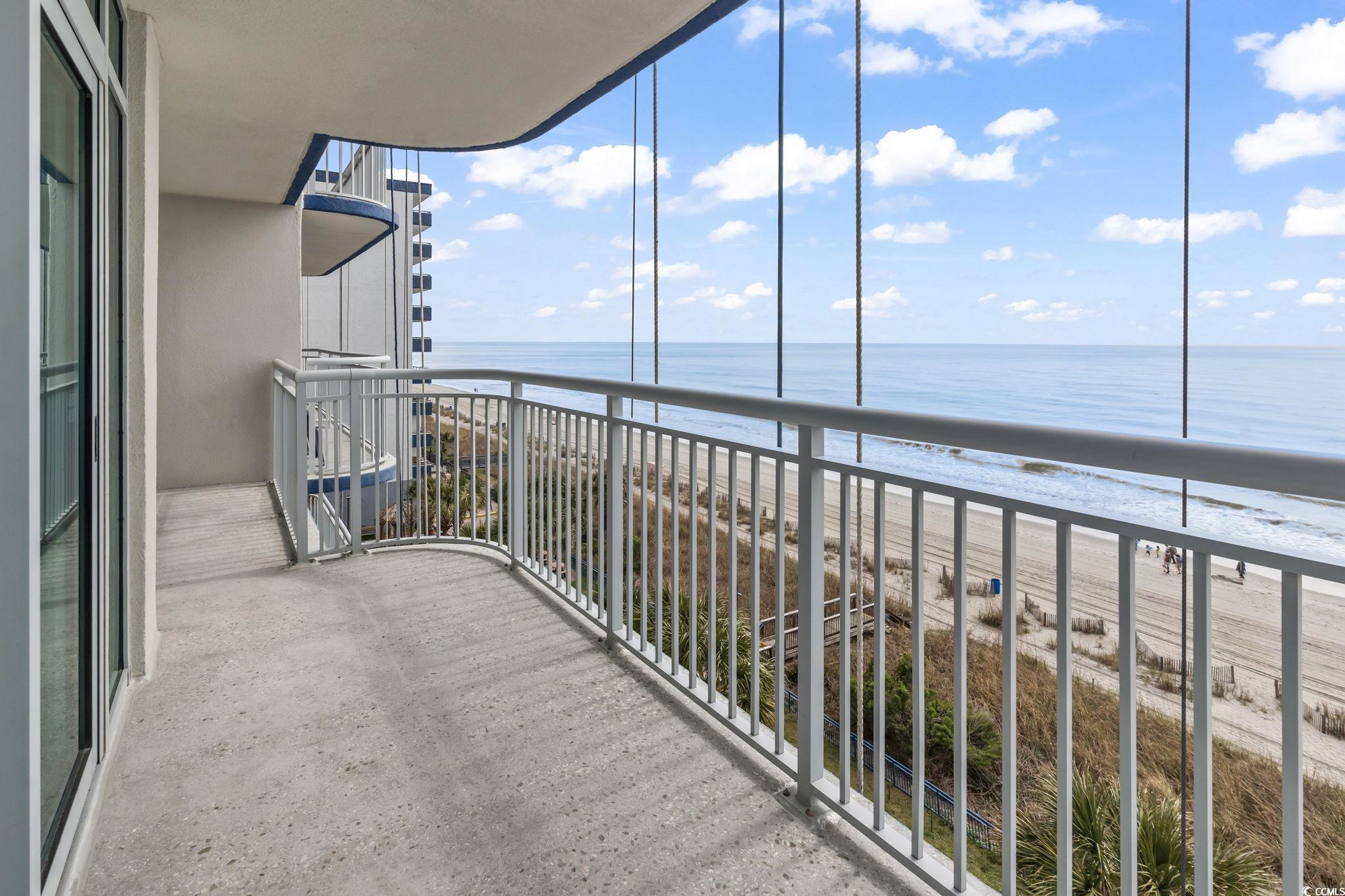 2007 South Ocean Boulevard, Unit 607 Myrtle Beach, SC 29577 - Photo 4 of 40 Balcony featuring a water view